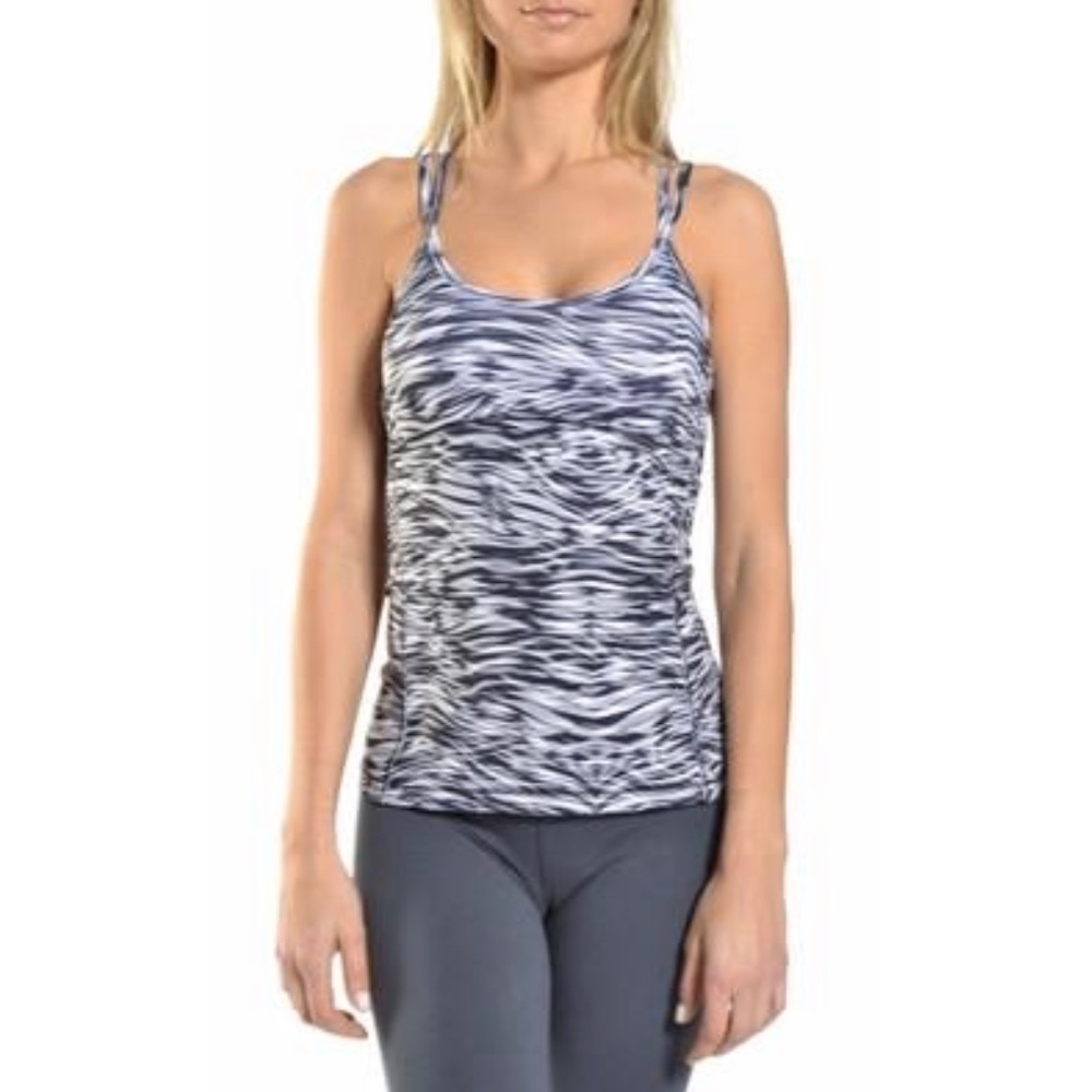 Alo Yoga Ananda Bra Tank in Jungle Ombré